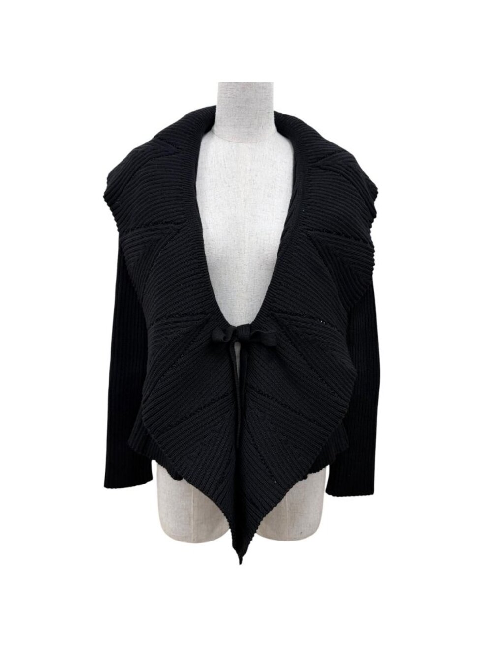 Dior Wool Cotton Bee Embroidery Long Sleeve Knit Cardigan Black 36